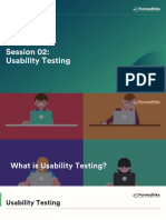 Session 02: Usability Testing: UI/UX Design