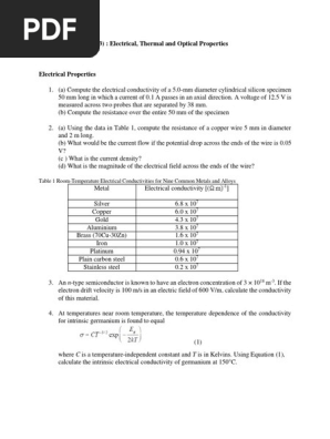 Tutorial 2 KKEE1133 | PDF | Electrical Resistivity And