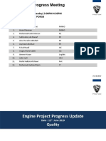 Engine Project Quality Progress Meeting #2