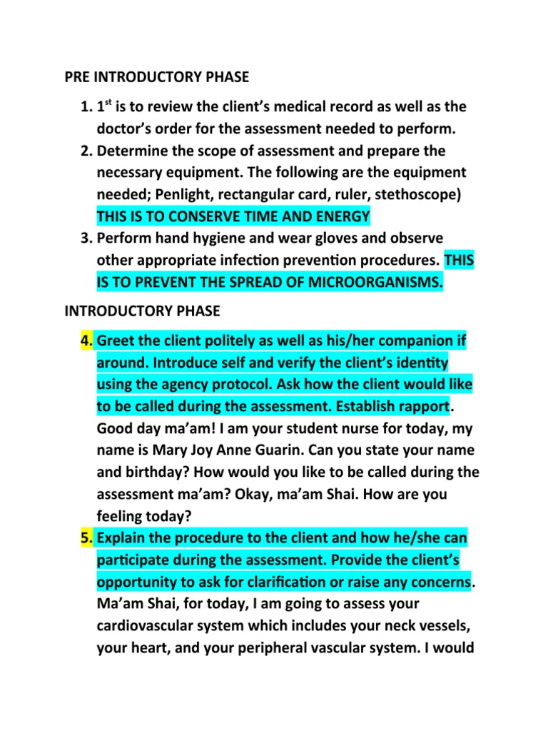 Cardiovascular Assessment Guide | PDF | Pulse | Heart