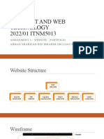 Internet and Web Technology - Website (Portfolio) - Ahmad Shahizan Ibrahim