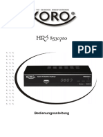 Handbuch XORO de HRS8530pro