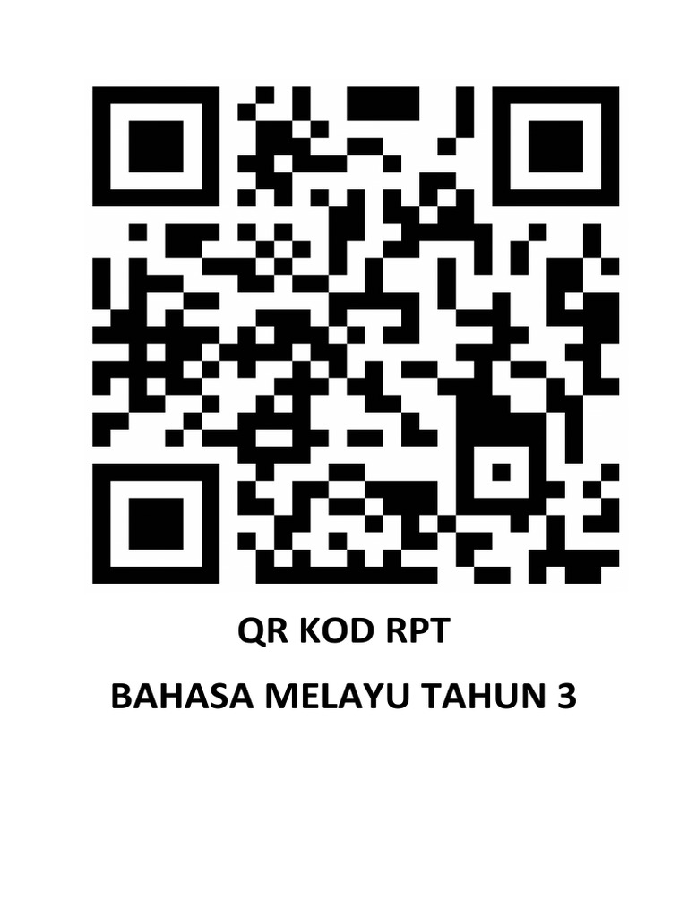 QR Kod RPT BM Tahun 3 | PDF
