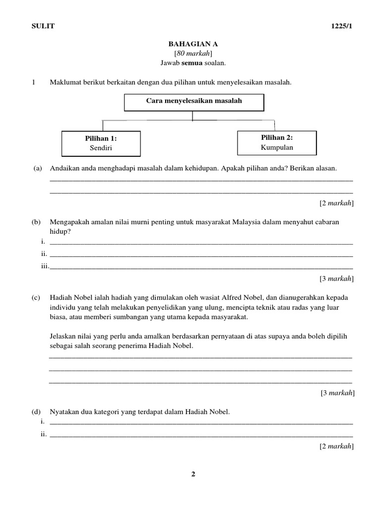 Soalan Trial N Skema Pmoral SPM 2020 SRWK PDF