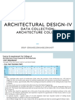 Architectural Design-Iv: Data Collection-Architecture College