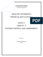 Quarter1-Lesson 3-Fitness Testing and Assessment