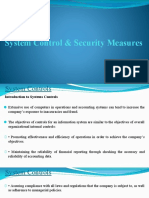 System Control & Security Measures