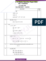 CBSE Class 12 Maths Question Paper 2020 Set 1 Solution