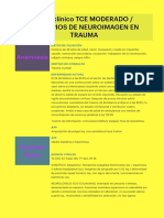 Caso Clínico TCE MODERADO - PRINCIPIOS DE NEUROIMAGEN EN TRAUMA