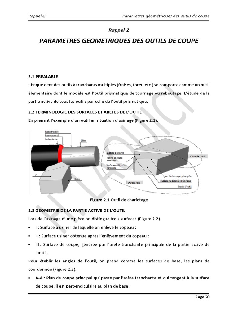Chapitre 1 2 download free pdf usinage angle