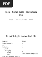 CSV Files 1