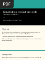 3 - Nonblocking Commit Protocols