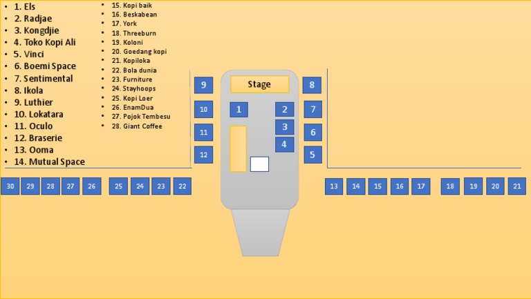 Layout Tenant 2D Pesta Kopi Mandiri | PDF