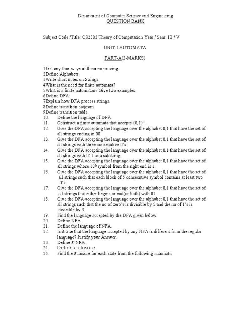 CS2303 QB | PDF