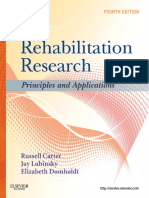 Rehabilitation Research Principles and Applications - Carter, Russell (SRG)