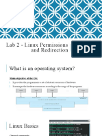 Lab 2 - Linux Permissions and Redirection