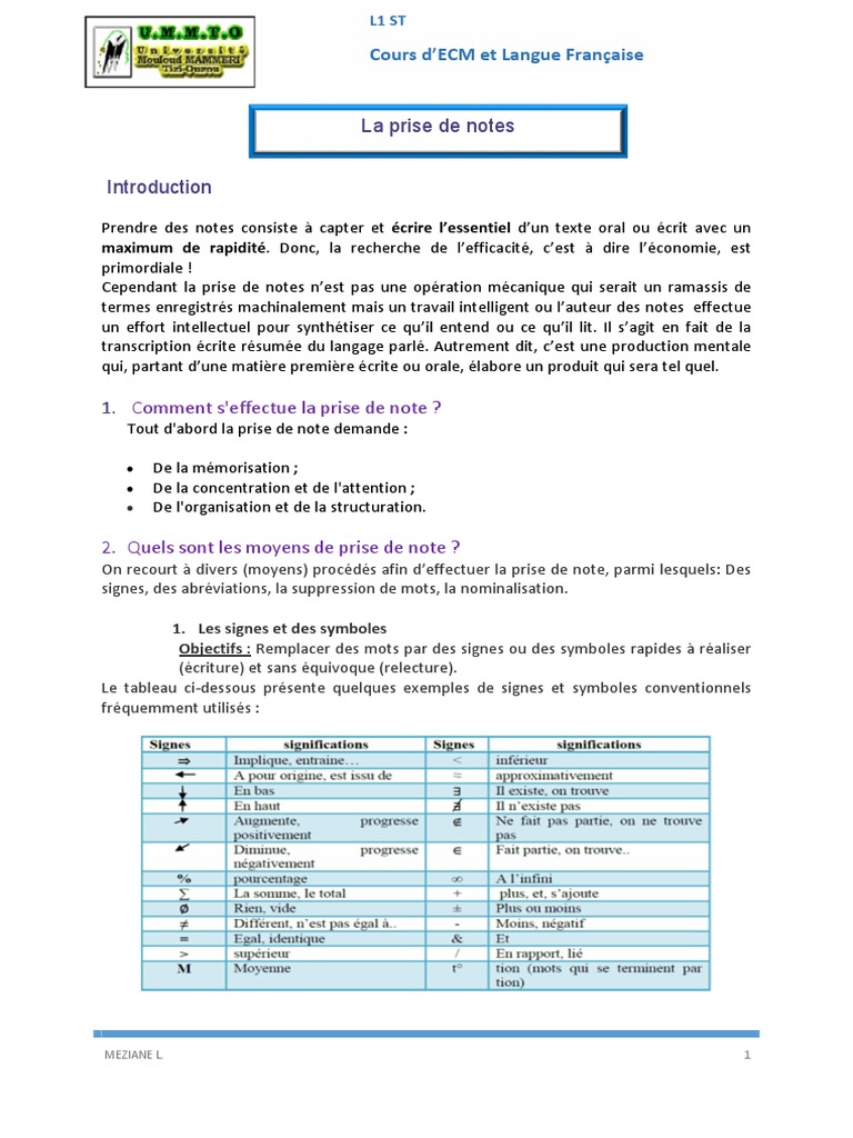 Prise de notes en langue française | PDF | Mariage | Langue française