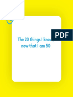 The 20 Things I Know, Nowthatiam50