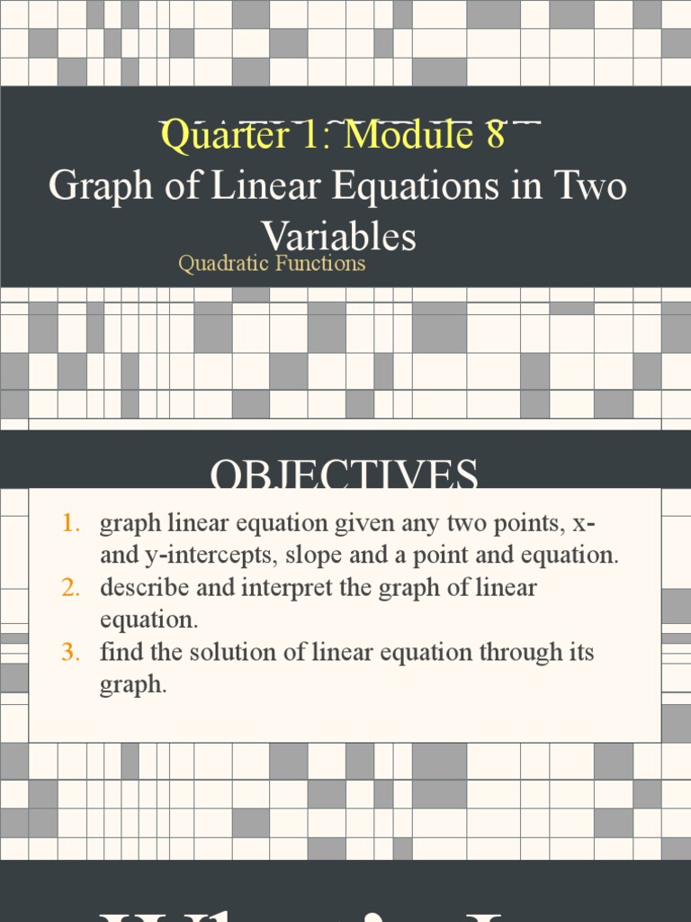 Graphing Linear Equations: An Analysis of Key Concepts for Plotting ...