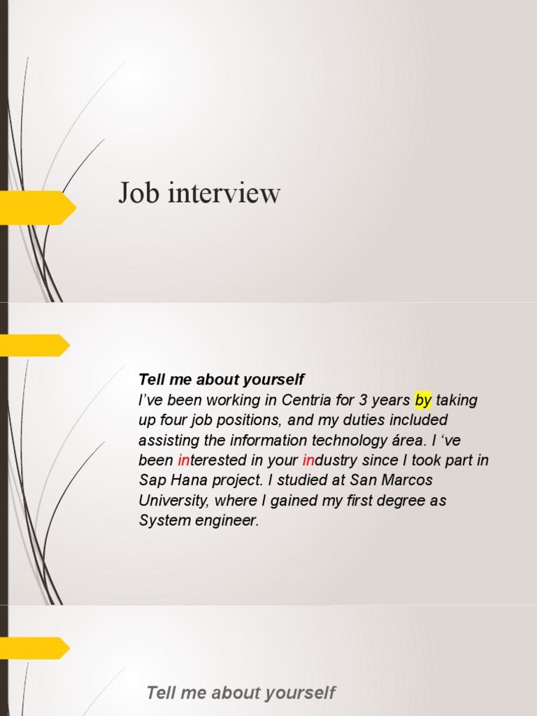 Job Interview | PDF | Cognition | Psychological Concepts