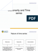 Stationarity and Time Series