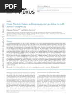 From Navier-Stokes Millennium-Prize Problem To Sof