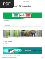SAP - ERP Introduction
