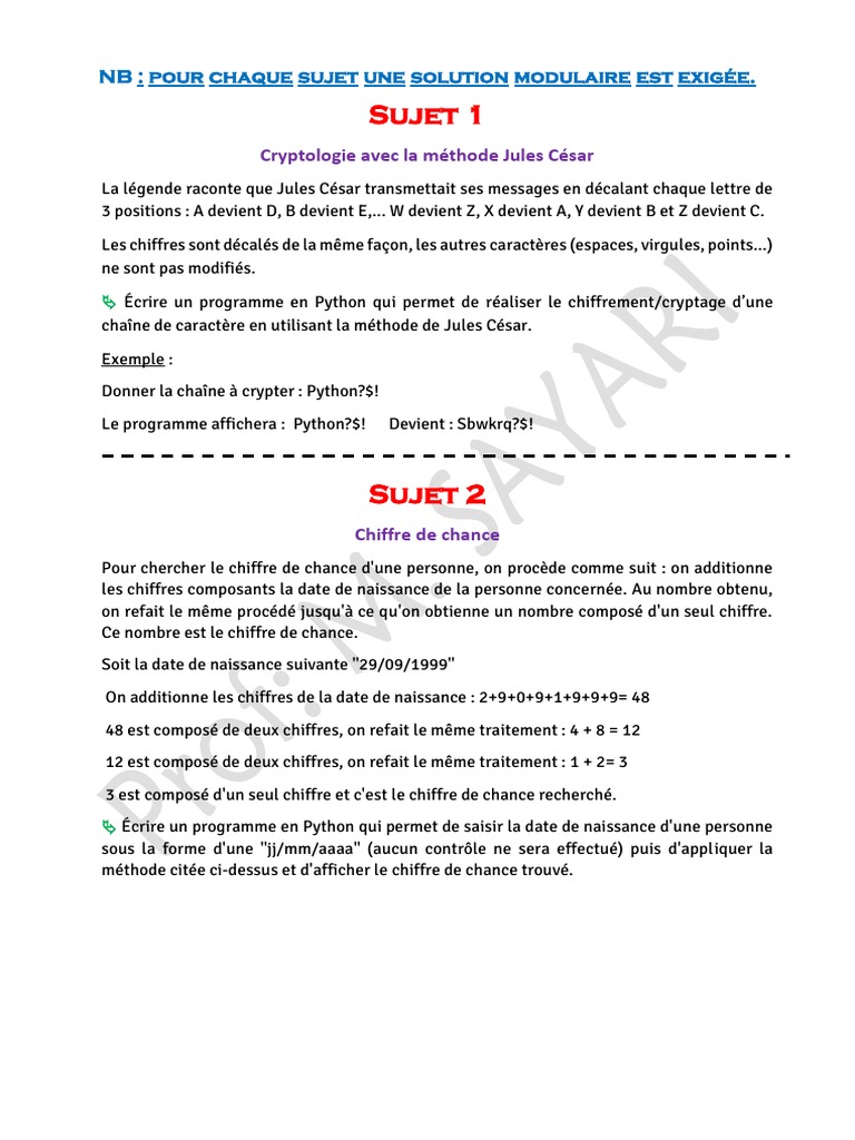 10 Sujets Importants | PDF | Cryptage | Informatique