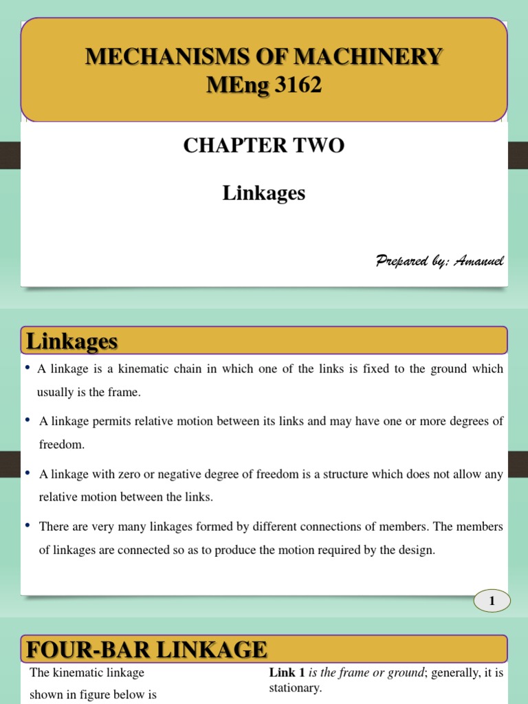 Linkages 69868 PDF Mechanical Engineering Machines