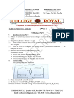 Compo 2ie Physique - Chimie 10è 