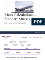 2-3 Mass Calculations - Standart Masses