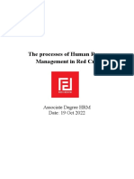 The Processes of Human Resource Management in - Red Creatic