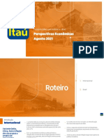 Perspectivas Econômicas Agosto 2021: Pesquisa Macroeconômica - Itaú