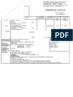 Textile Invoice Between Turkish and Greek Companies