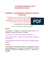 Theme 1:la Terre de L'Univers, La Vie Et L'Evolution Du Vivant Chapitre 1: La Biodiversite: Resultat Et Etape de L'Evolution