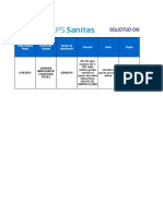 Planilla de Alta Temprana - Sanitas Eps