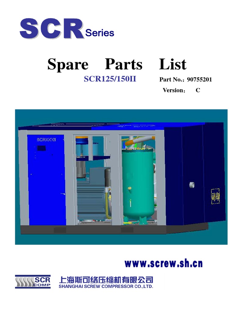SCR125/150II Spare Parts List | PDF | Valve | Pipe (Fluid Conveyance)
