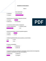 Examen de Fisiología Ii