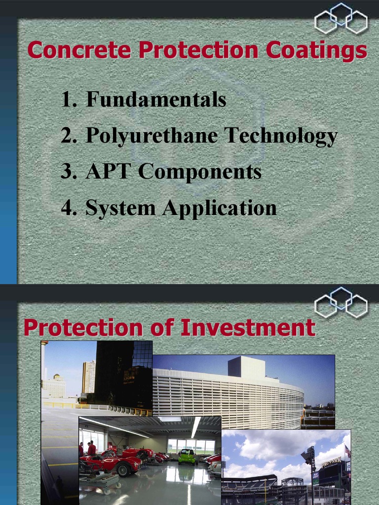 Concrete Protection Coatings Overview | PDF | Corrosion | Concrete