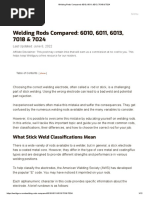 Welding Rods Compared - 6010, 6011, 6013, 7018 & 7024