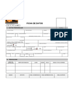 Anexo N°5 Ficha de Datos Afiliación Personal Contratista