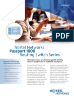 Nortel Networks Passport 1000 Routing Switch Series