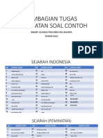 Pembagian Tugas Pembuatan Soal Contoh Us 2022