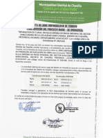 Acta de Disponibilidad de Terreno Sanccarara