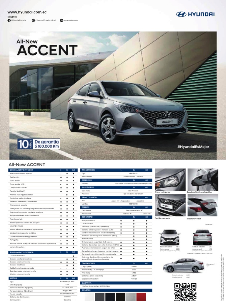 Nuevo Accent Ficha Tecnica.6d2c9c9b | PDF | Vehículos terrestres ...