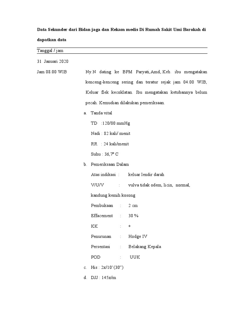Contoh Lembar Informasi | PDF
