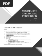 Minimalist Grayscale Pitch Deck XL