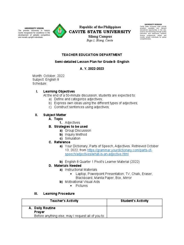 Adjectives Dlp Pdf Adjective Noun