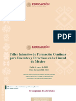 Taller - Intensivo de - Formación Continua Enero CDMX2023