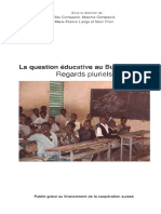 Regards Pluriels: La Question Éducative Au Burkina Faso